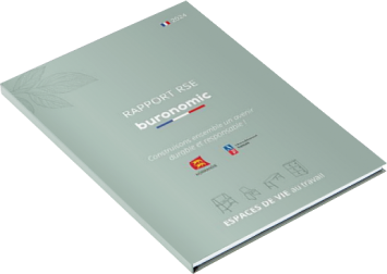 Couverture du rapport RSE de buronomic