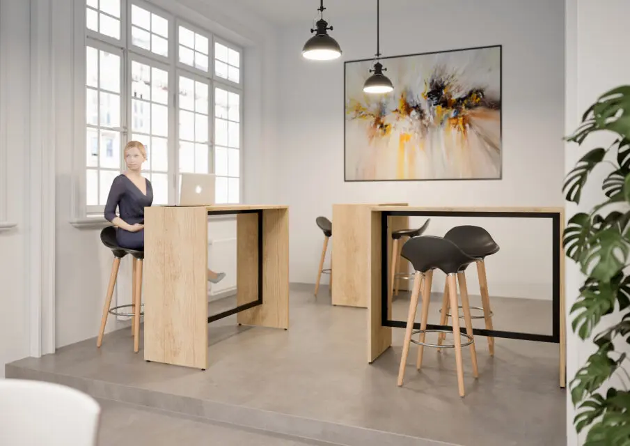 Image par défaut illustrant le propos de la page  Détente – Tables hautes de buronomic