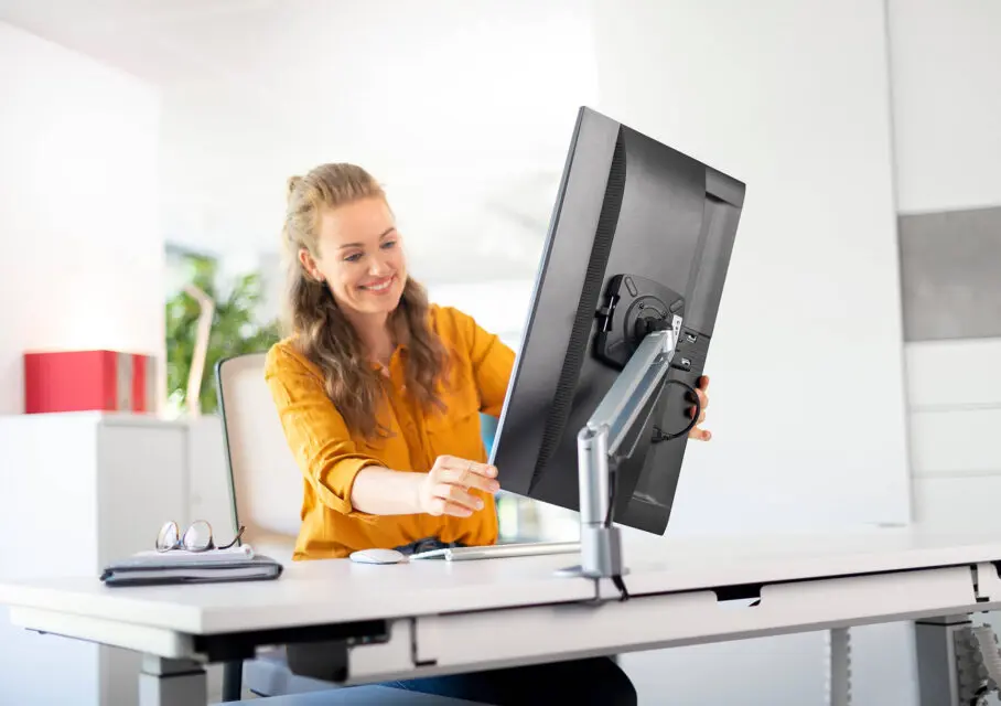 Image par défaut illustrant le propos de la page  Ergonomie – Bras support écran de buronomic