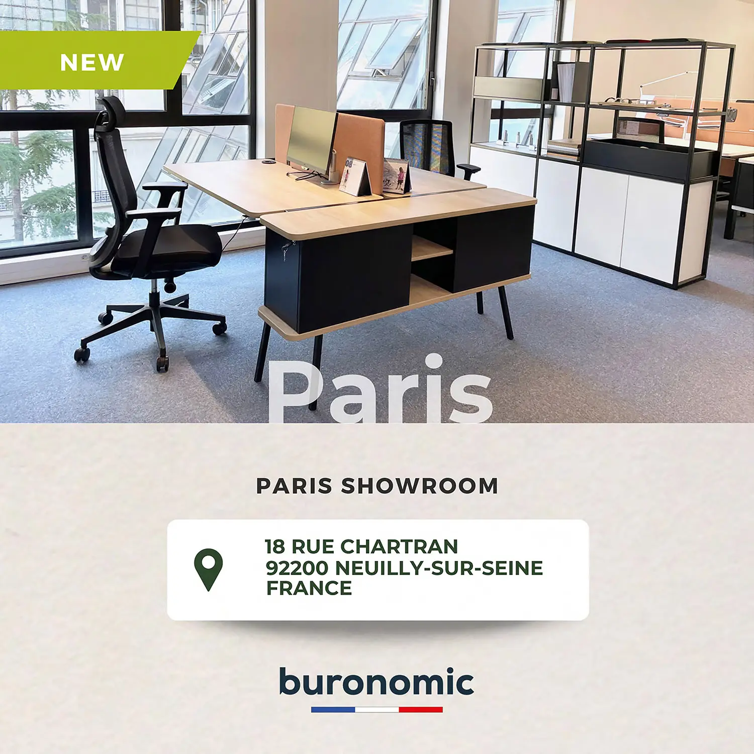 Default image illustrating the article "New showrooms from buronomic"