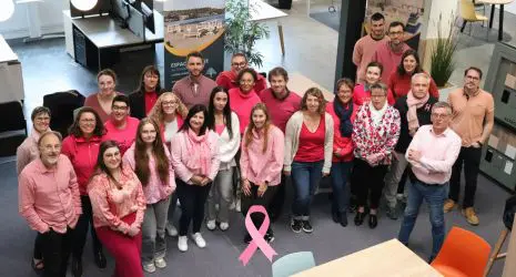 Octobre Rose - Les collaborateurs de buronomic, habillés en rose, montrent leur soutien en ce mois de sensibilisation à la lutte contre le cancer du sein.