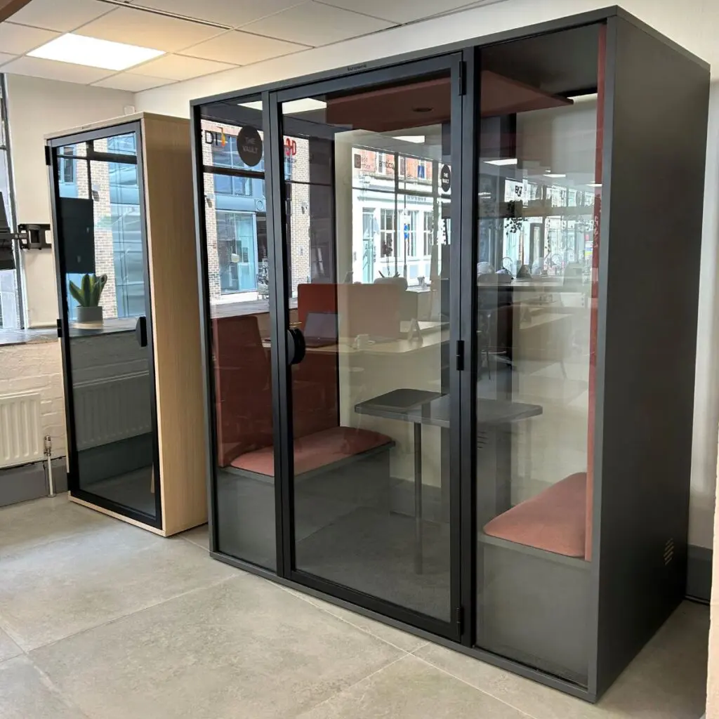 London's buronomic showroom during the Clerkenwell Design Week 2025 festival, showcasing sustainable and innovative design solutions for well-being at work.
