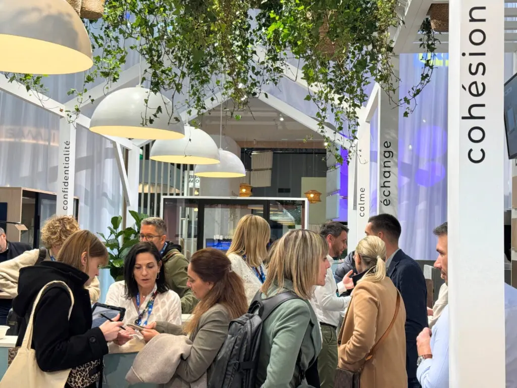 Buronomic booth at the Workspace Paris 2026 trade show – professional office furniture and workspace design