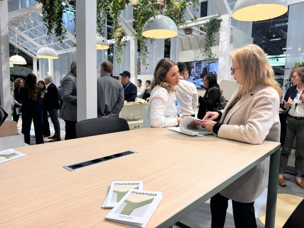 Buronomic booth at Workspace Paris 2026 – professional office furniture and workspace design – Nuanza range