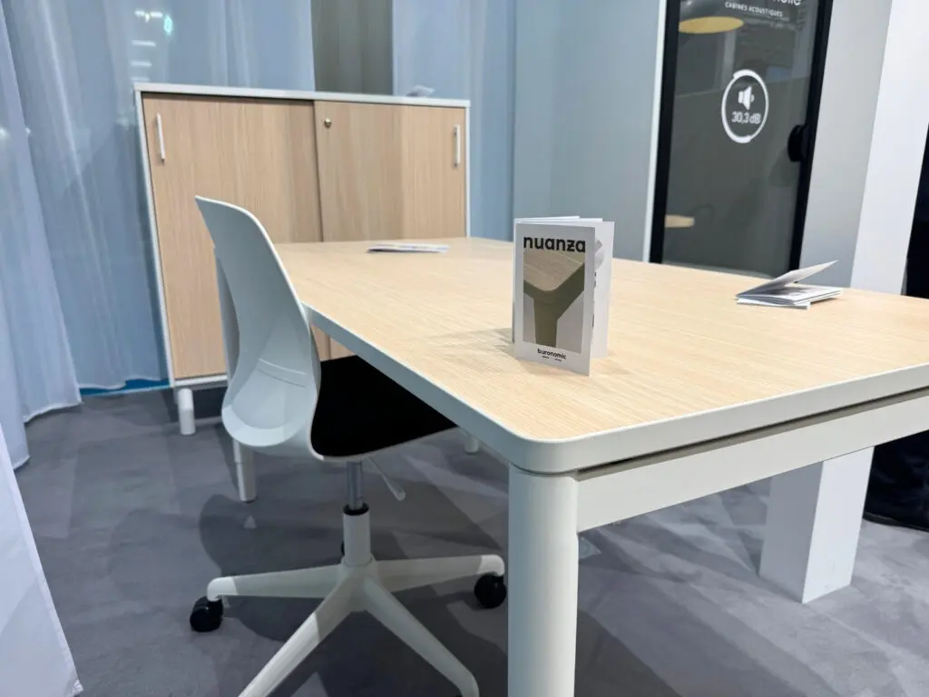 Buronomic booth at Workspace Paris 2026 – professional office furniture and workspace design – Nuanza range