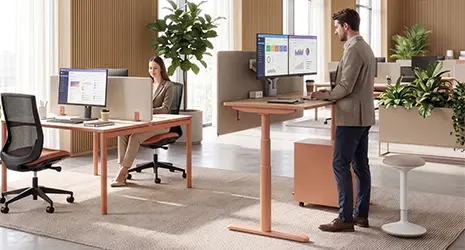 Image par défaut illustrant le propos de l'article  Quelle taille choisir pour un bureau assis debout ? de buronomic